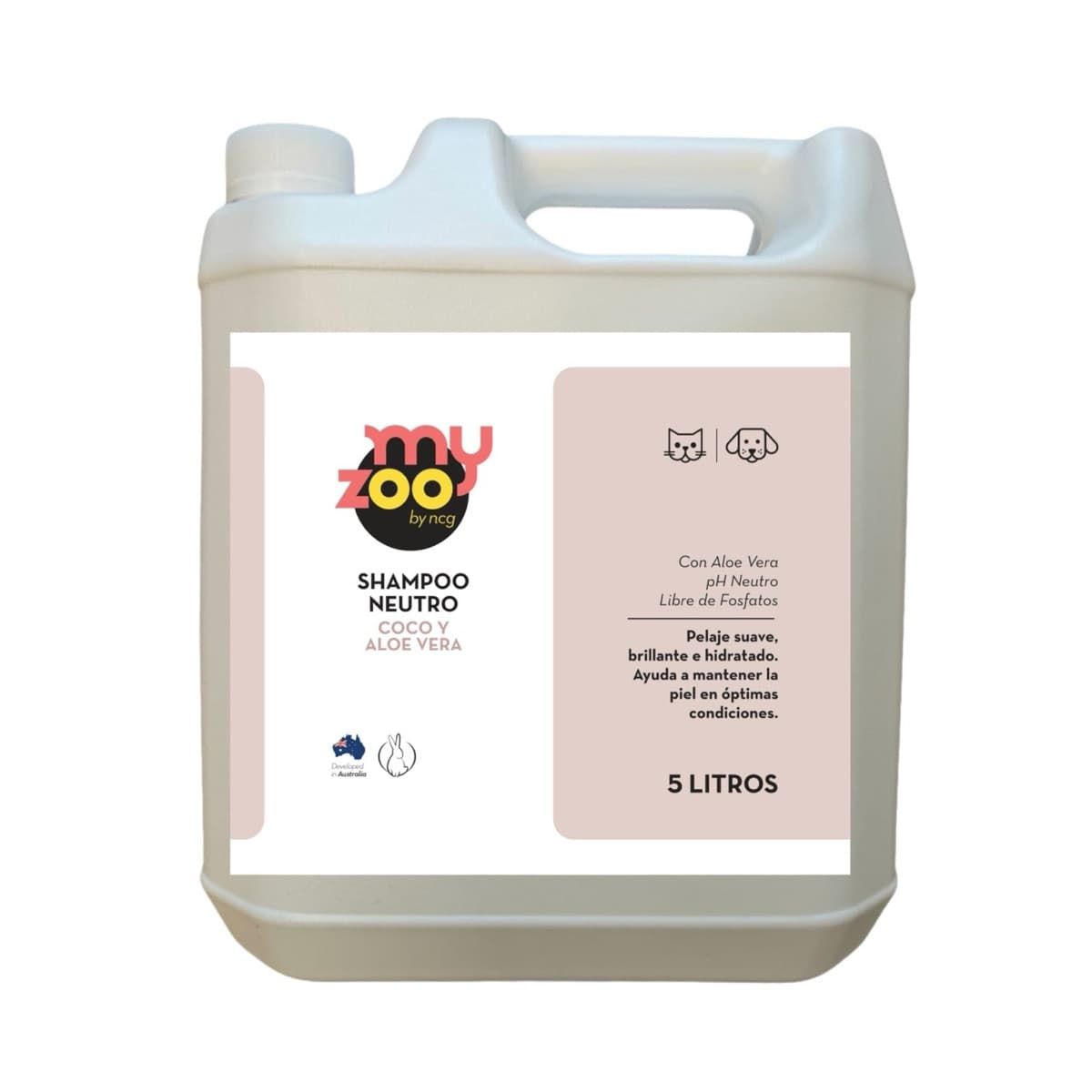 Shampoo Neutro Coco y Aloe Vera Pro 5 L